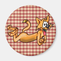 Gato engraçado brincalhão dos desenhos animados