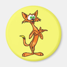 Gato engraçado dos desenhos animados