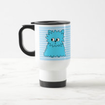 Gato persa azul bonito canecas