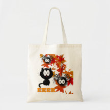 Gato preto e aranhas de Eeek Bolsas De Lona
