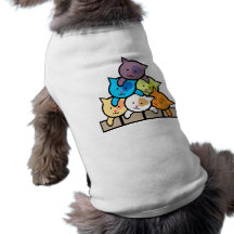 Gatos Camisetas Para Cães
