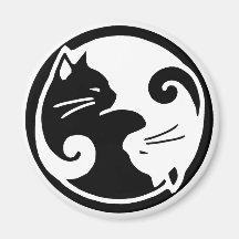 Gatos de Yin Yang Ima De Geladeira