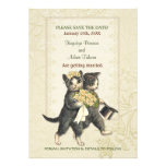 Gatos finos que Wedding Convite