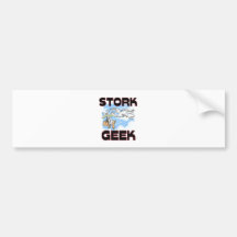 Geek da cegonha adesivo