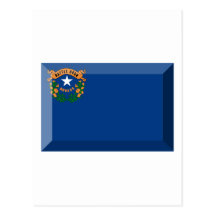 Gema da bandeira de Nevada Cartão Postal