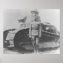 General Patton Durante WW1 Impressão