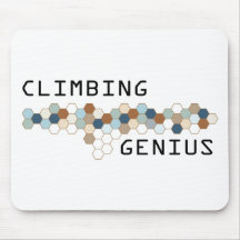 Gênio de escalada mouse pad