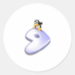 Gentoo Linux Adesivos Em Formato Redondos