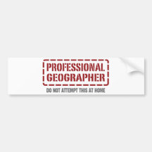 Geógrafo profissional adesivo