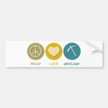 Geologia do amor da paz adesivo