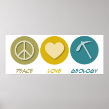 Geologia do amor da paz impressão
