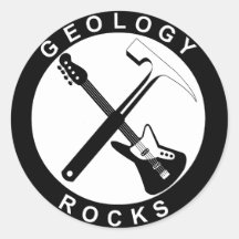 Geology Rocks Adhesive Adesivos Em Formato Redondos