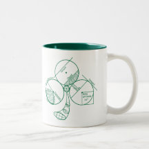 Geometria do dia de St Patrick Canecas
