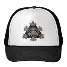 Geometria sagrado: Triângulos pretos: Boné