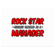 Gerente da estrela do rock… cartoes postais
