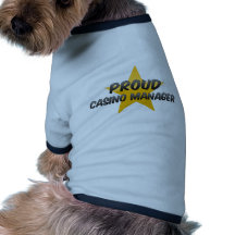 Gerente orgulhoso do casino camiseta para cães