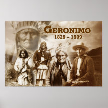 Geronimo do Chiricahua apache Posteres