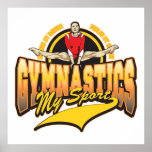 Ginástica meu esporte pôsteres