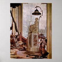 Giovanni Domenico Tiepolo - frutas como oferecendo Posteres