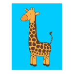 Girafa bonito cartao postal