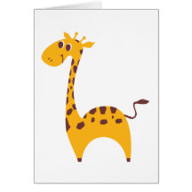 Girafa Cartão