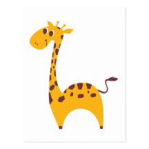 Girafa Cartao Postal