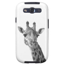 Girafa preto & branco galaxy SIII capa