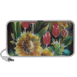 Girassóis e tulipas 19 caixinhas de som para iPod