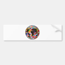 Globo da bandeira adesivos