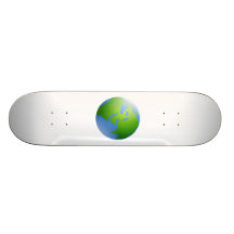 Globo da terra do planeta skate