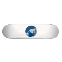 Globo da terra do planeta skate personalizado
