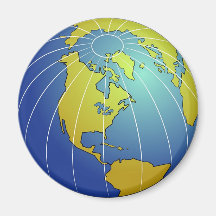 Globo da terra imãs de refrigerador