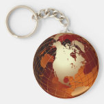 GLOBO DOURADO CHAVEIRO