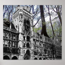 Glockenspiel de Munich e dos anjos do sono Posters