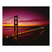Golden gate bridge, San Francisco, Califórnia, 3 Impressão De Foto