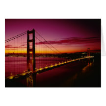 Golden gate bridge, San Francisco, Califórnia, 5 Cartao