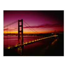 Golden gate bridge, San Francisco, Califórnia, 5 Cartões Postais