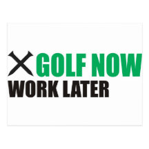 golf cartoes postais