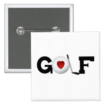 Golfe com camiseta e presentes da bola de golfe pins