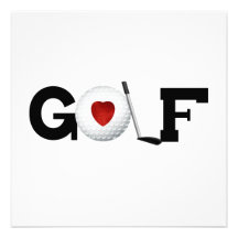 Golfe com camiseta e presentes da bola de golfe convite personalizado