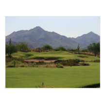 Golfe do deserto cartão postal
