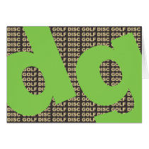 Golfe do disco cartões