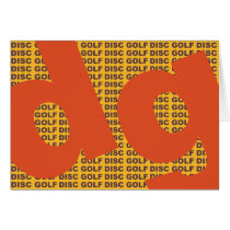Golfe do disco cartões