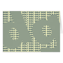 Golfe do disco cartões