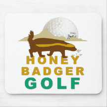 golfe do texugo de mel mousepad