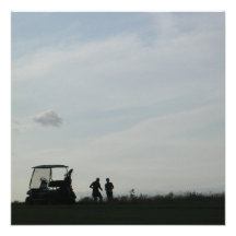 Golfe em convites do crepúsculo