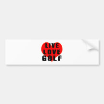 Golfe vivo do amor adesivos
