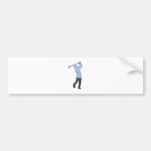 Golfer golf player adesivos