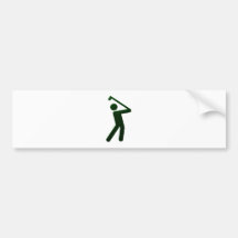 Golfer golf player adesivos