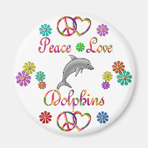 Golfinhos do amor da paz imas